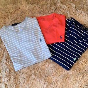 POLO RALPH LAUREN MEN’S LARGE CLASSIC FIT T-SHIRT BUNDLE